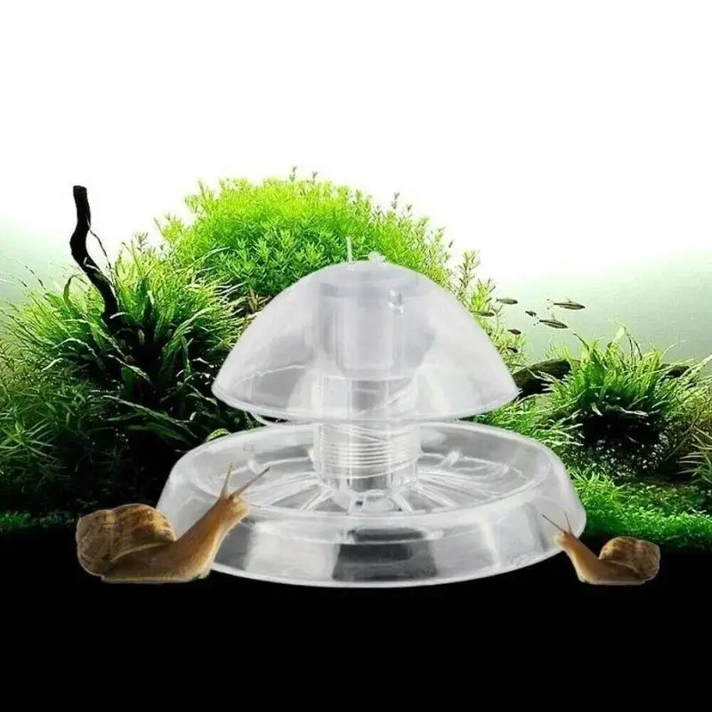 Aquarium Fish Tank Cleaner - 2026 Neu 6/8CM Klare Plastik-Schneckenfalle Aquarium