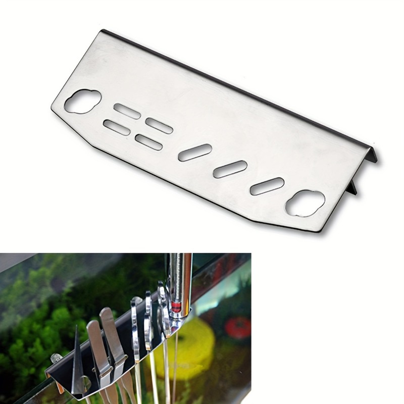 Aquarium Fish Tank Cleaner - Halter für Aquarium-Reinigungswerkzeuge aus Edelstahl, an