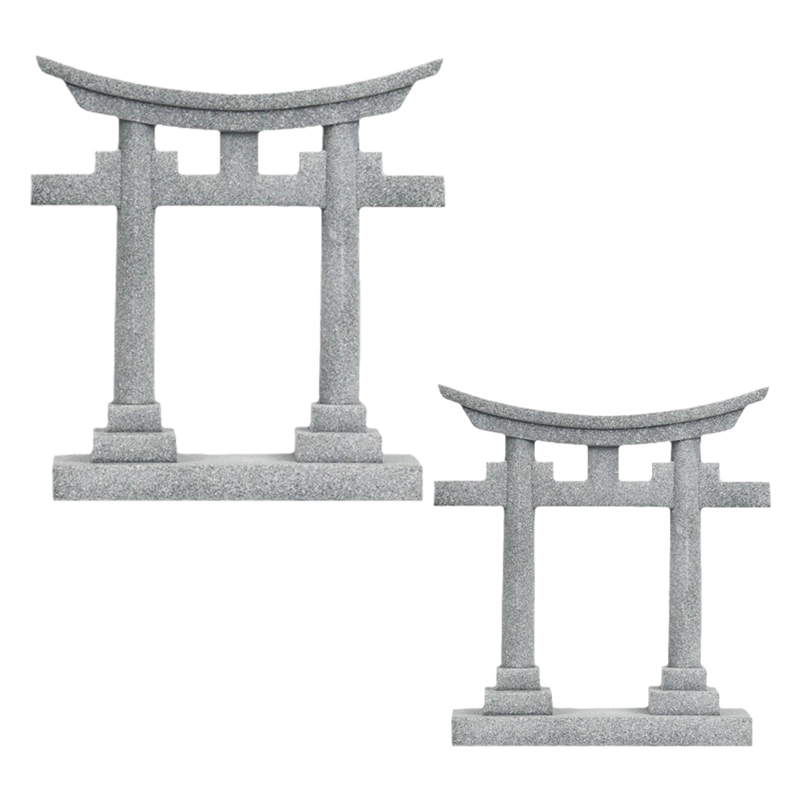 Aquarium Fish Hiding Places - Aquarium-Dekoration Miniatur Japanisches Torii-Tor PVC Landschaftsornament