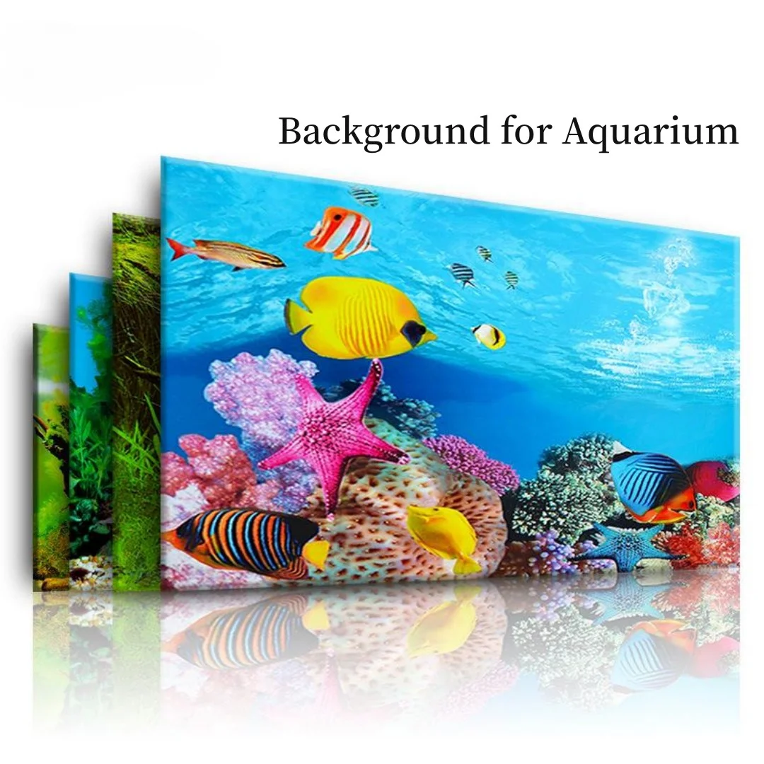 Background Film 3D - Hintergrund Aquarium 3D Aufkleber Poster Dekoration