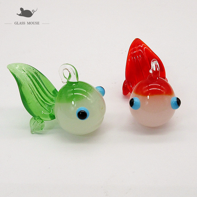 Aquarium Mini Fish - Benutzerdefinierte Jade Farbe Handgemachte Murano Glas
