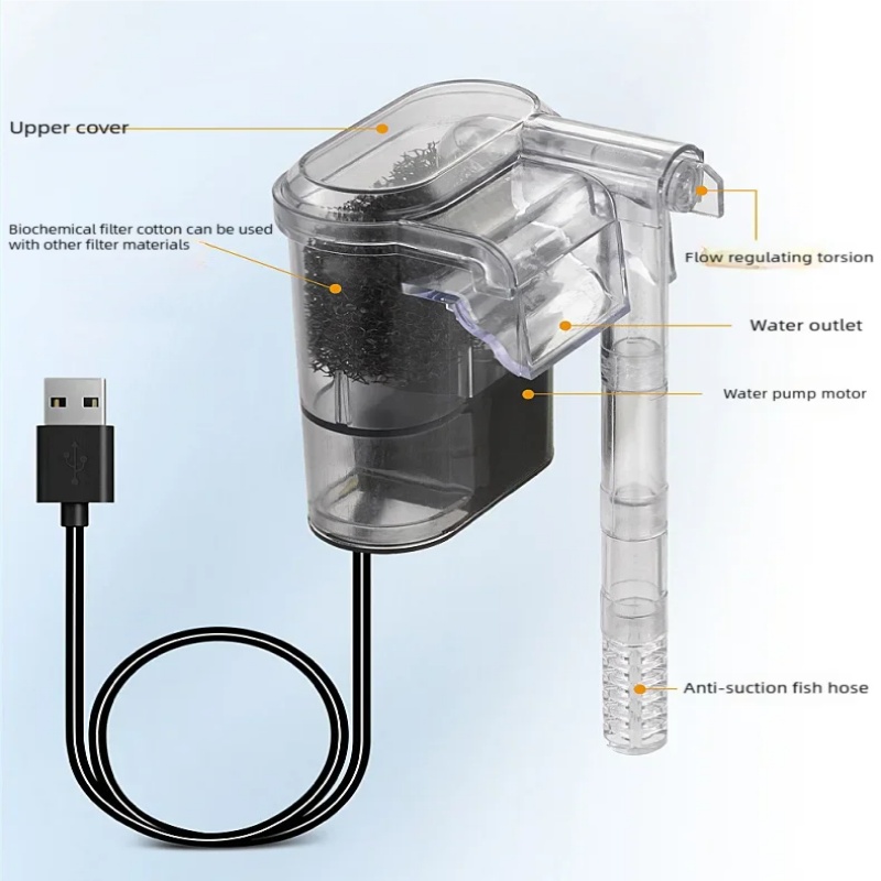Mini-Hänge-USB-Filter für Aqua – Aquarium Fish Tank Cleaner Bewertung und Preis