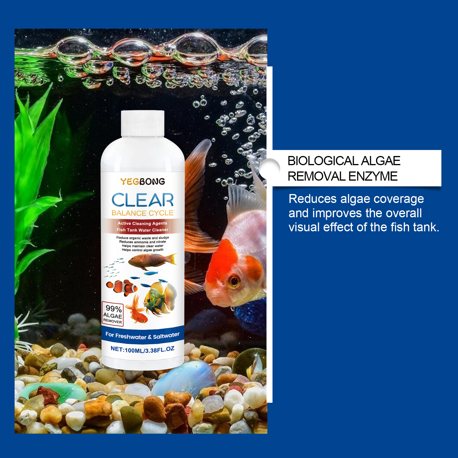 Aquarium-Wasser-Klärer, 100 ml – Aquarium Fish Tank Cleaner Bewertung und Preis